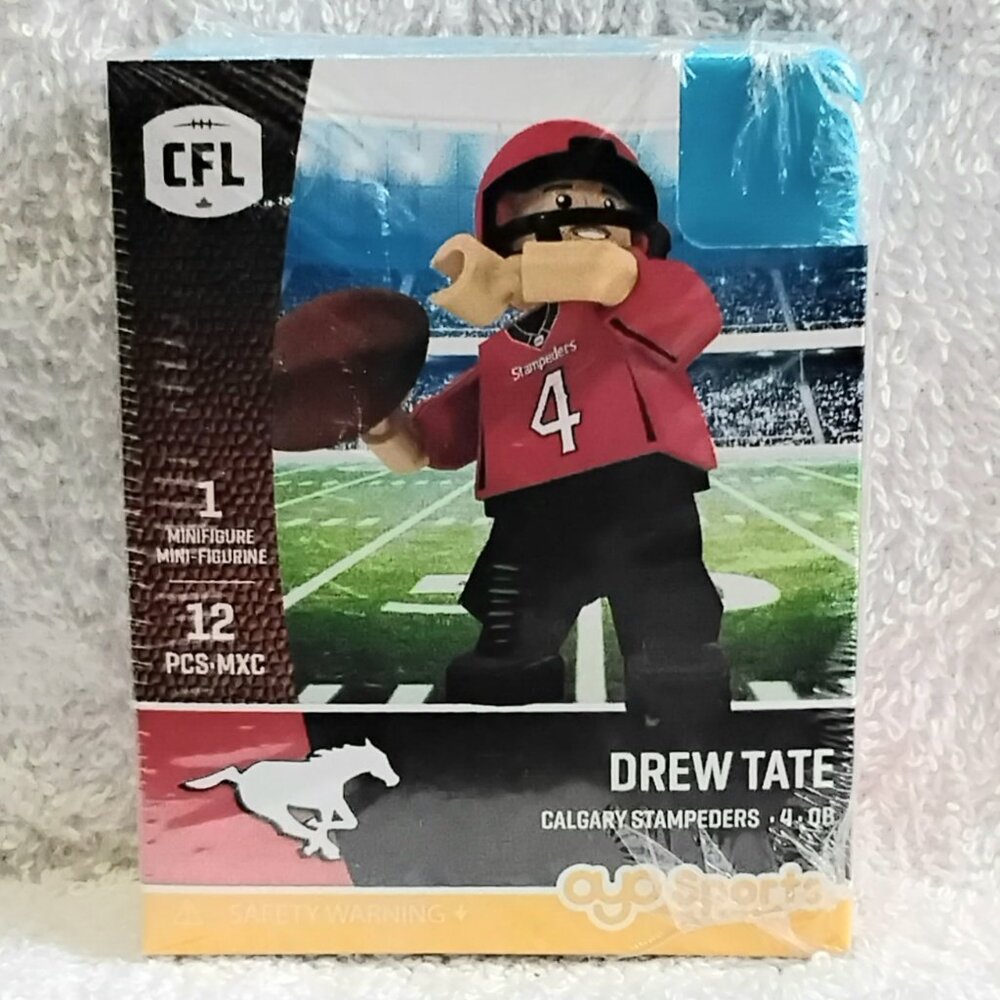Sealed 3/$40 2016 CFL Drew Tate Mini Figure Gen. 2 Series 2 by OYO Sports!!